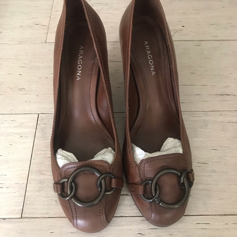Real Leather with Metal Decor (size 9)